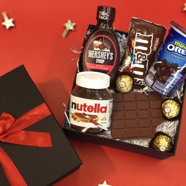 Chocolate themed gift box hamper