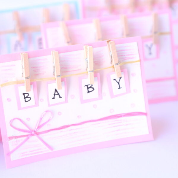 baby girl greeting card