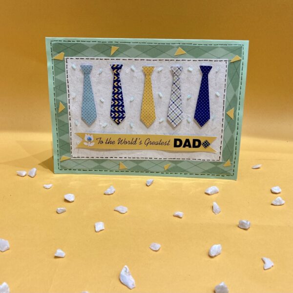 Dad's Tie greeting card handmade