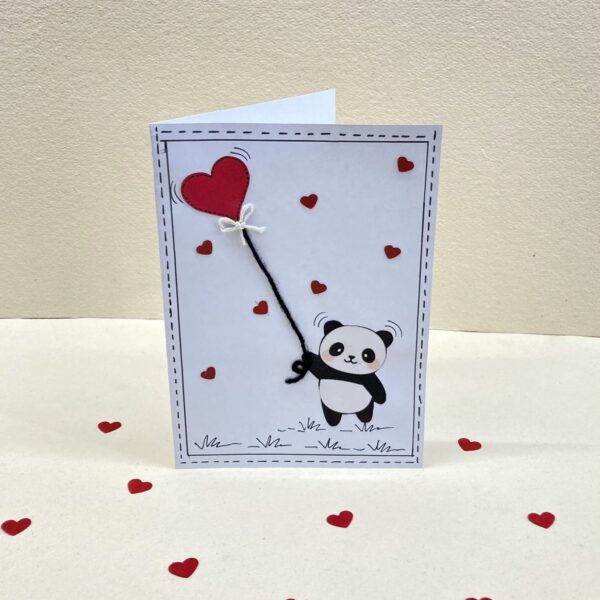 Handmade Love theme greeting card