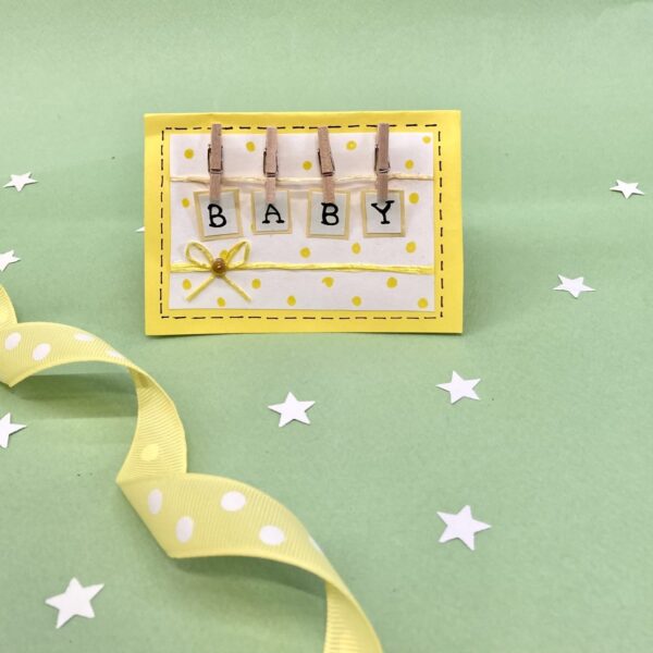Baby shower greeting card