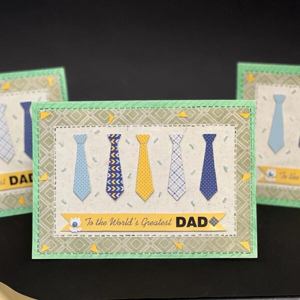Dad's Tie greeting card handmade