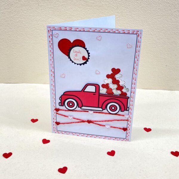 Handmade Love theme greeting card