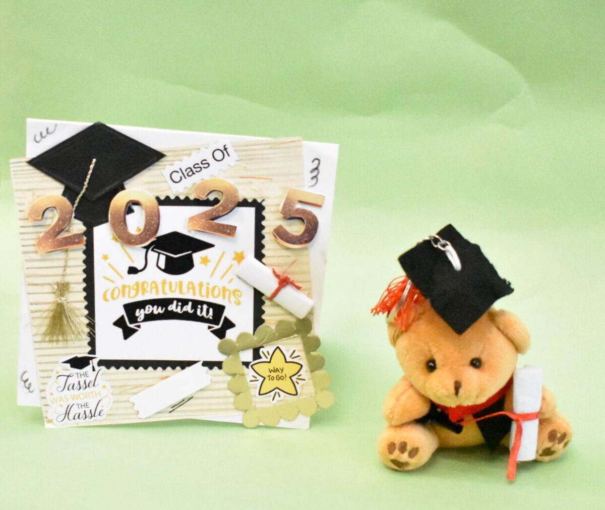 Graduation greeting card - Gold
