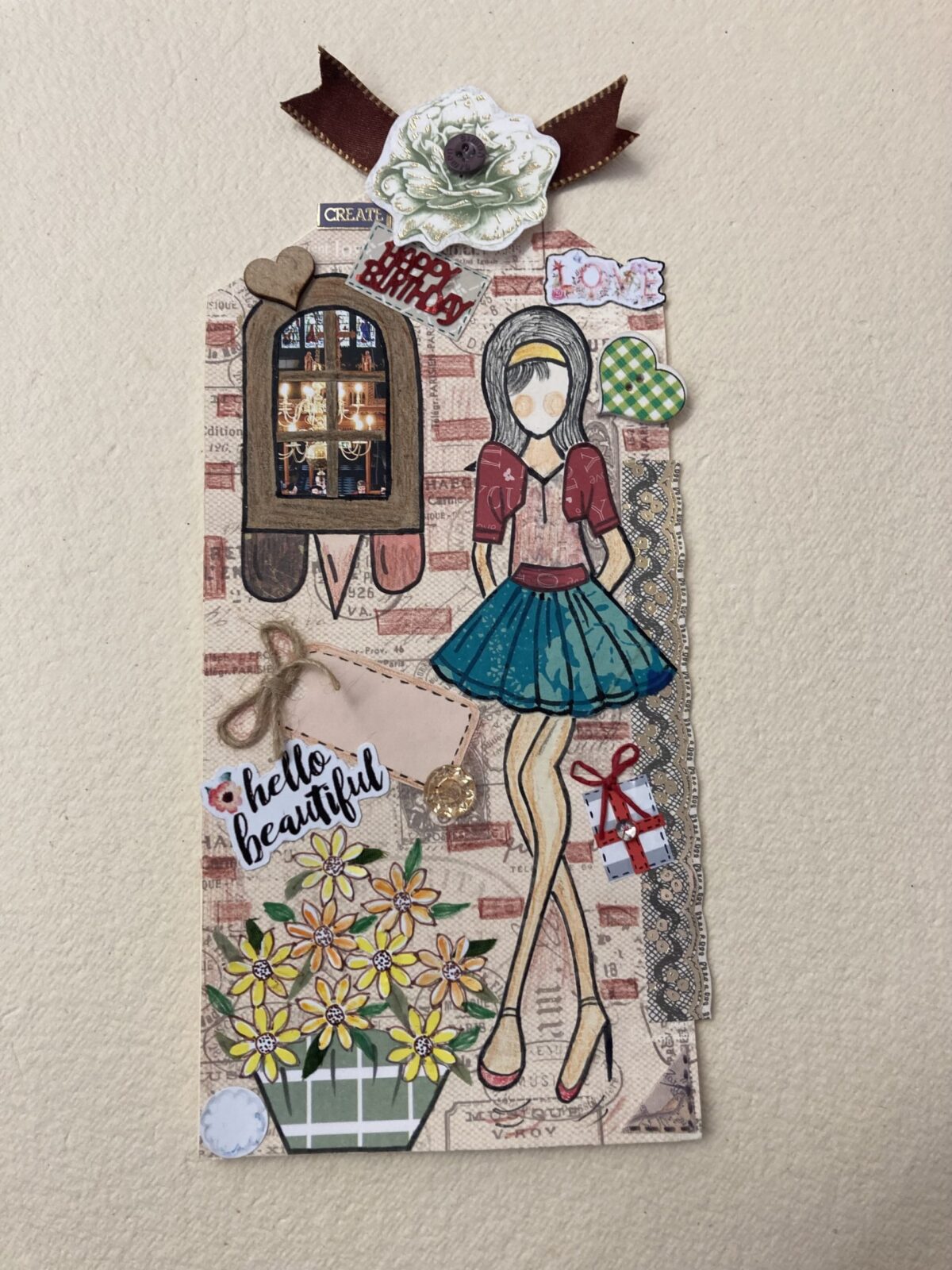 Hello Beautiful greeting card - Image 2