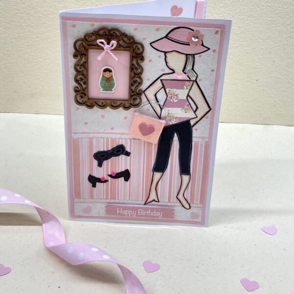 shopaholic greeting card