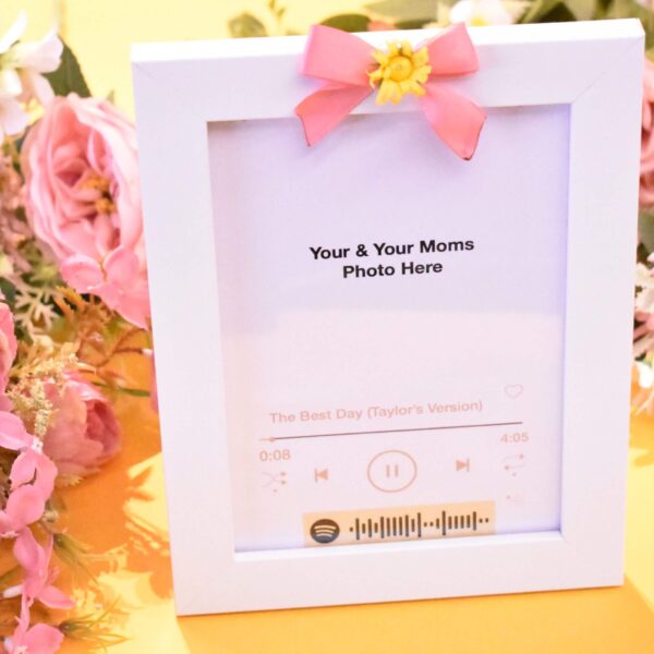 Customised spotify gift frame mothers day