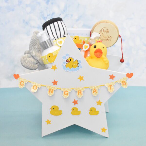 Decorated duck theme gift for baby