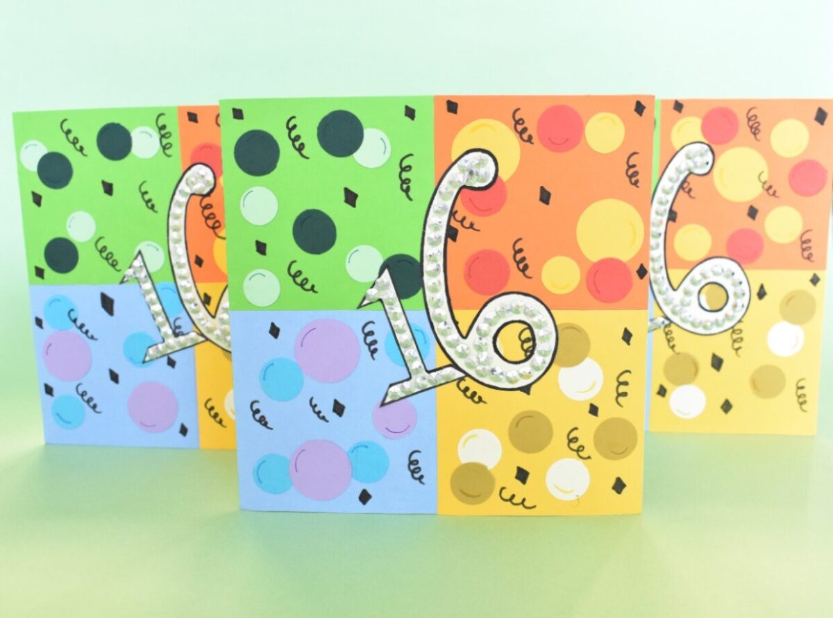 16 birthday greeting card