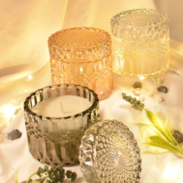crystal scented candle