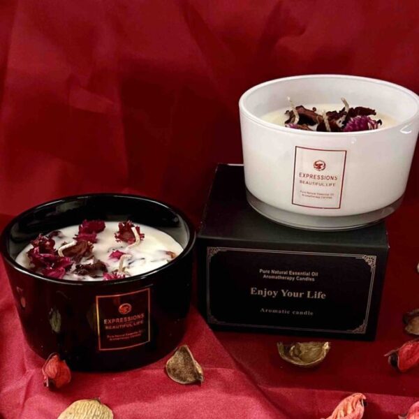 luxury glaas bowl candle