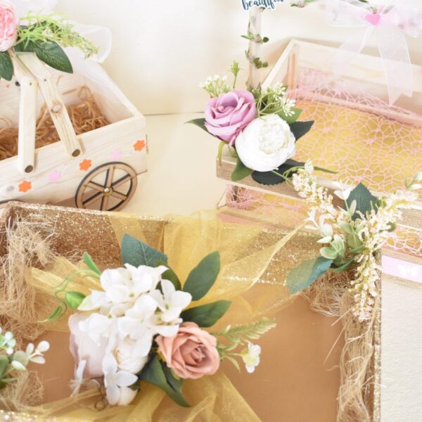 Decorated Baskets and Boxes