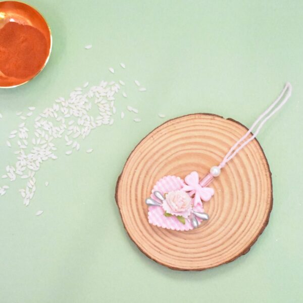 pink heart lumba rakhi