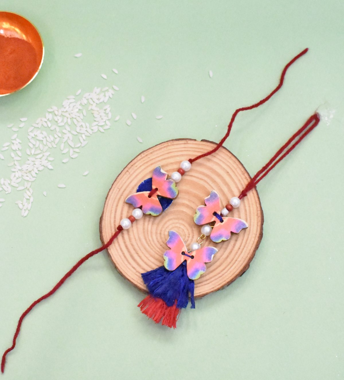 butterfly Rakhi Set