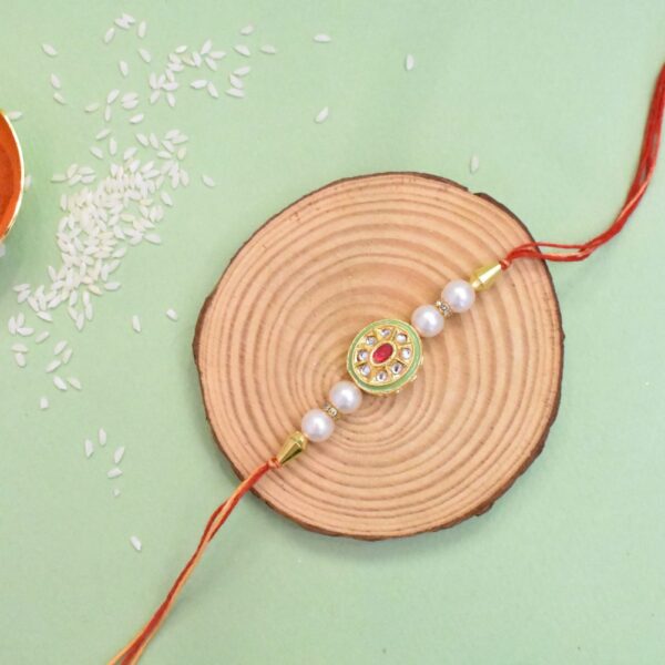traditional Kundan rakhi