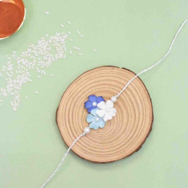 Tri Flower Chakalya (Blue)