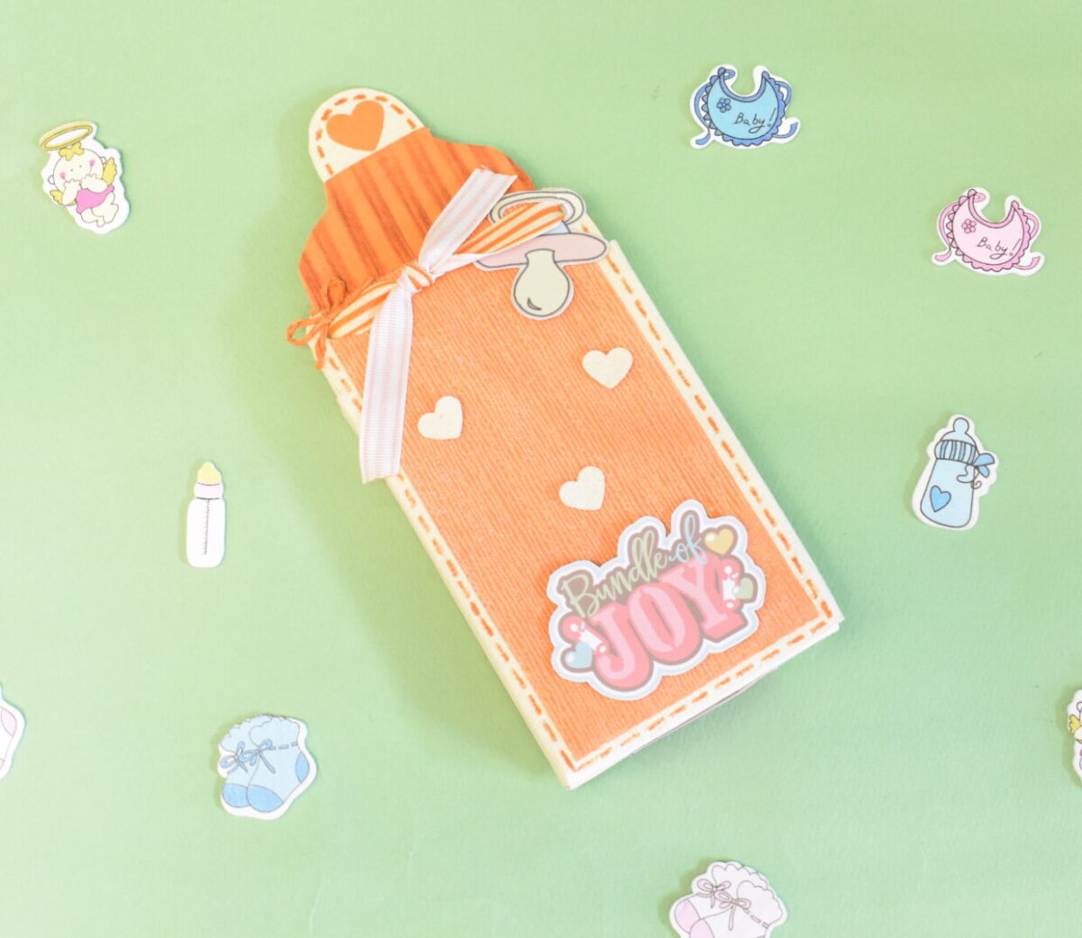 Baby Bottle Envelope - Big - Orange