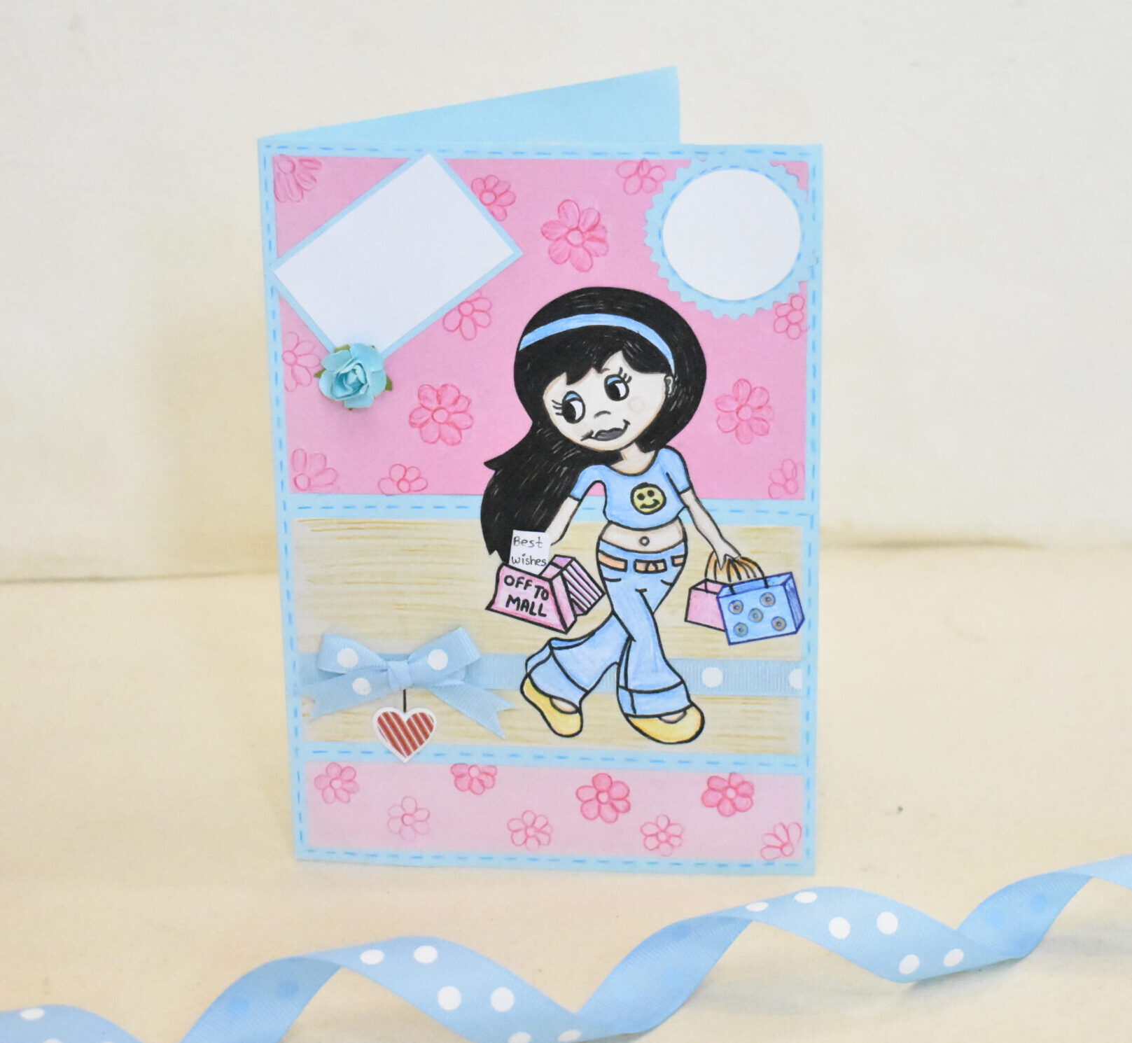 Born to Shop Greeting card