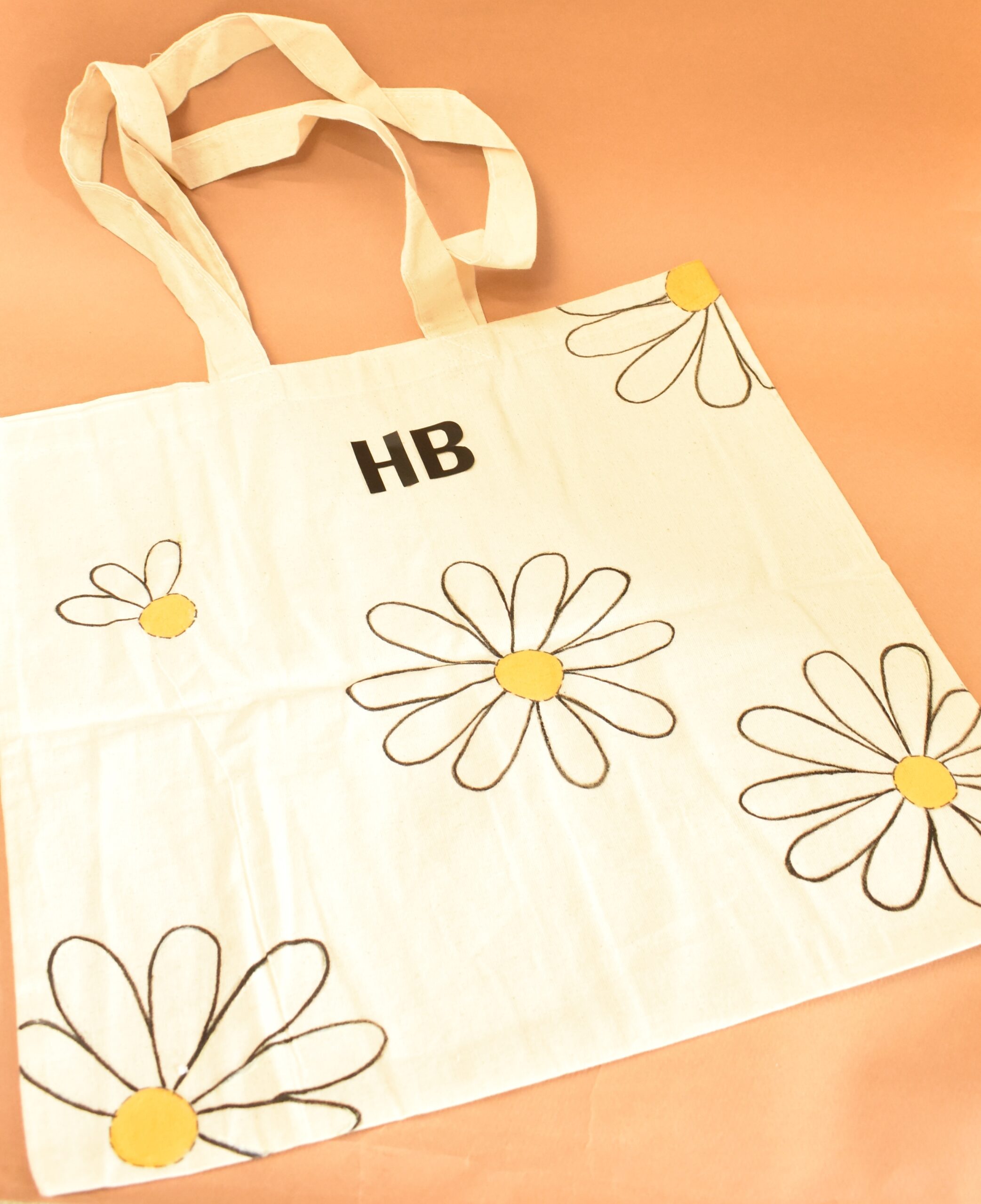 Personalised Daisy Monogram Tote